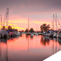jachthaven friesland met bootverhuur en camping zonsondergang in akkrum